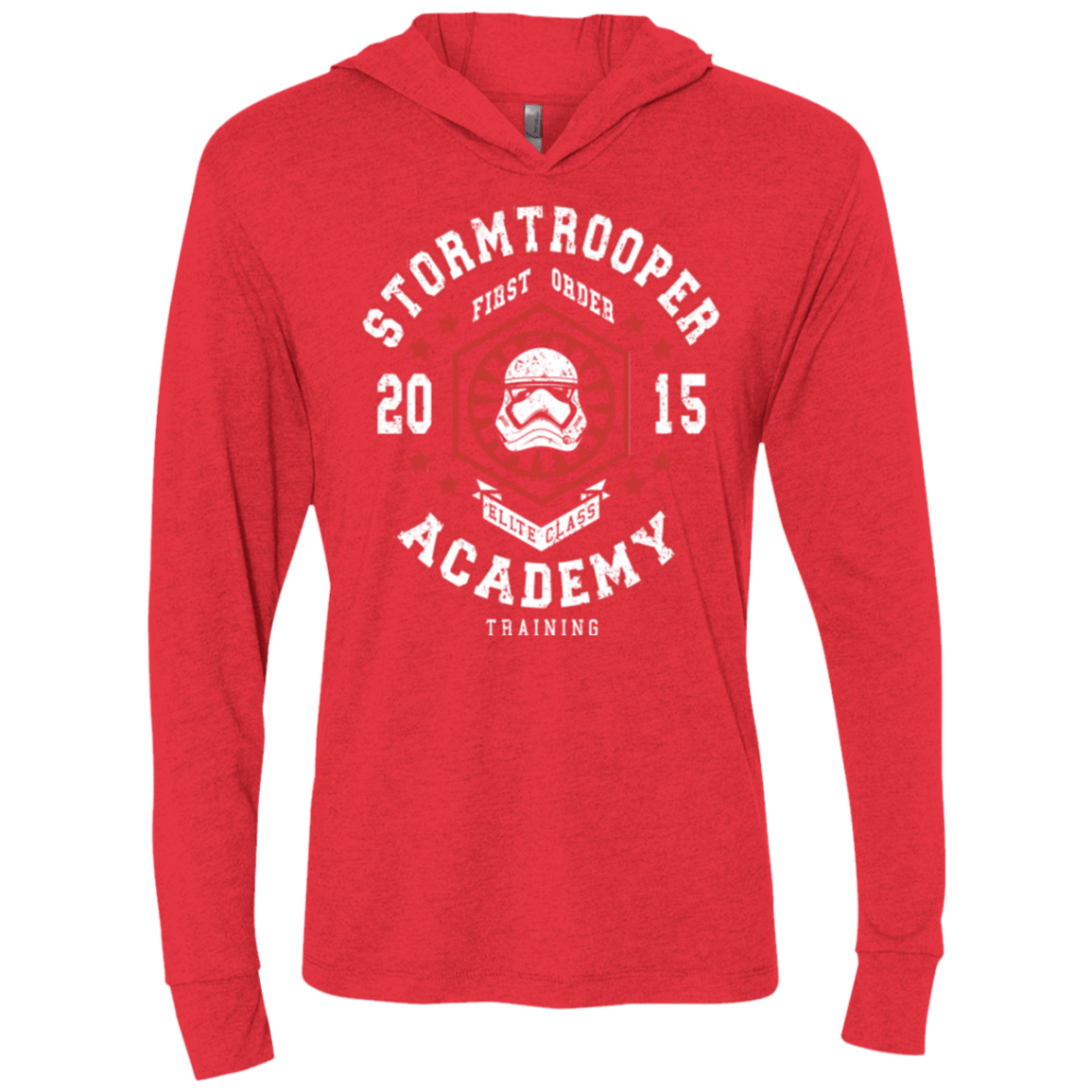T-Shirts Vintage Red / X-Small Stormtrooper Academy 15 Triblend Long Sleeve Hoodie Tee