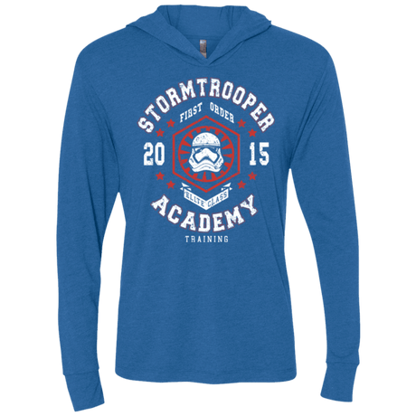 T-Shirts Vintage Royal / X-Small Stormtrooper Academy 15 Triblend Long Sleeve Hoodie Tee