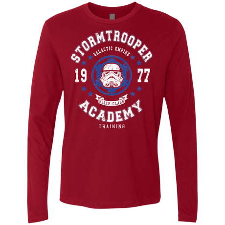 T-Shirts Cardinal / Small Stormtrooper Academy 77 Men's Premium Long Sleeve