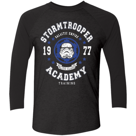 T-Shirts Vintage Black/Vintage Black / X-Small Stormtrooper Academy 77 Men's Triblend 3/4 Sleeve