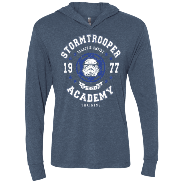 T-Shirts Indigo / X-Small Stormtrooper Academy 77 Triblend Long Sleeve Hoodie Tee