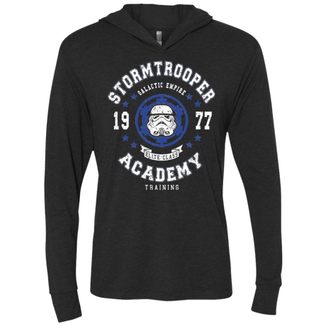 T-Shirts Vintage Black / X-Small Stormtrooper Academy 77 Triblend Long Sleeve Hoodie Tee