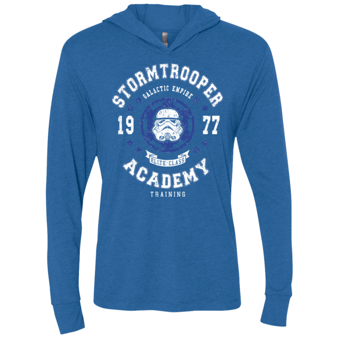 T-Shirts Vintage Royal / X-Small Stormtrooper Academy 77 Triblend Long Sleeve Hoodie Tee
