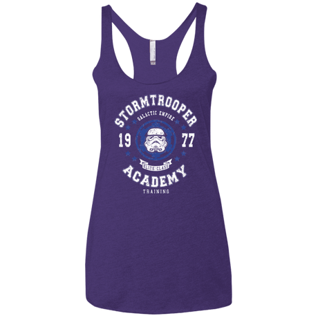 T-Shirts Purple / X-Small Stormtrooper Academy 77 Women's Triblend Racerback Tank