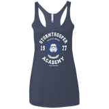 T-Shirts Vintage Navy / X-Small Stormtrooper Academy 77 Women's Triblend Racerback Tank