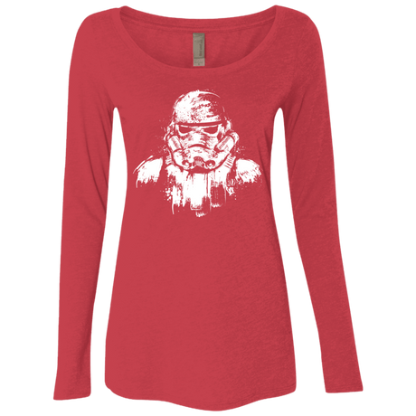 T-Shirts Vintage Red / Small STORMTROOPER ARMOR Women's Triblend Long Sleeve Shirt