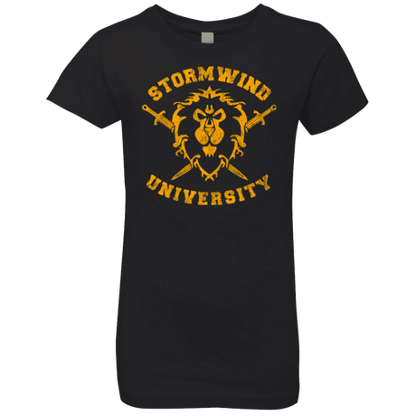 T-Shirts Black / YXS Stormwind University Girls Premium T-Shirt