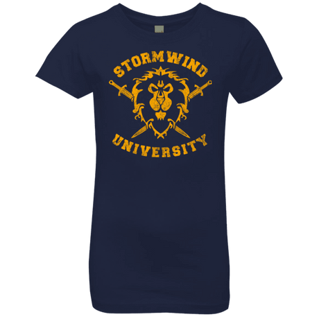 T-Shirts Midnight Navy / YXS Stormwind University Girls Premium T-Shirt