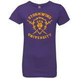 T-Shirts Purple Rush / YXS Stormwind University Girls Premium T-Shirt