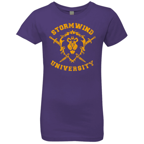 T-Shirts Purple Rush / YXS Stormwind University Girls Premium T-Shirt