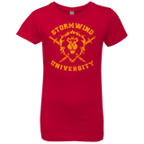 T-Shirts Red / YXS Stormwind University Girls Premium T-Shirt