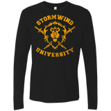 T-Shirts Black / Small Stormwind University Men's Premium Long Sleeve