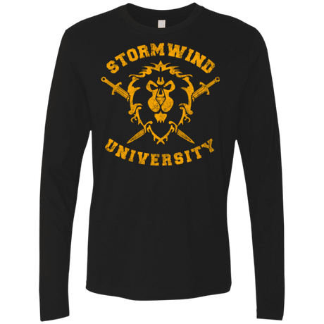 T-Shirts Black / Small Stormwind University Men's Premium Long Sleeve