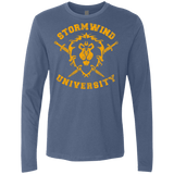 T-Shirts Indigo / Small Stormwind University Men's Premium Long Sleeve