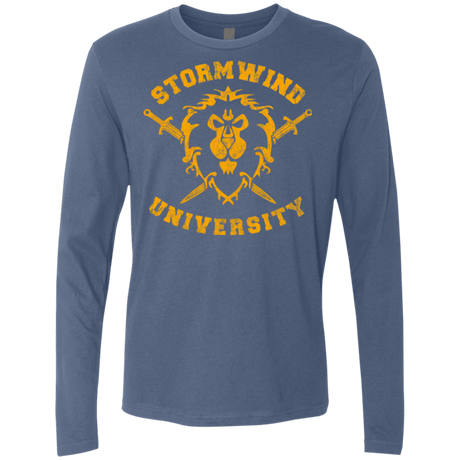 T-Shirts Indigo / Small Stormwind University Men's Premium Long Sleeve
