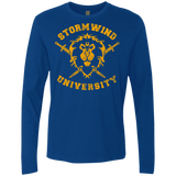 T-Shirts Royal / Small Stormwind University Men's Premium Long Sleeve