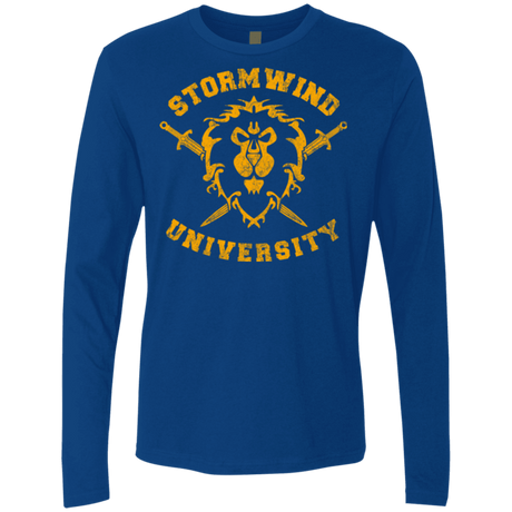 T-Shirts Royal / Small Stormwind University Men's Premium Long Sleeve
