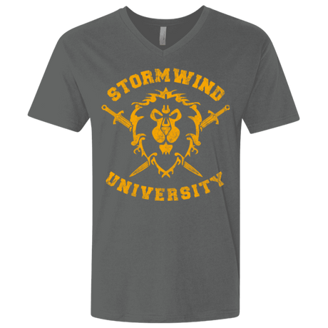 T-Shirts Heavy Metal / X-Small Stormwind University Men's Premium V-Neck