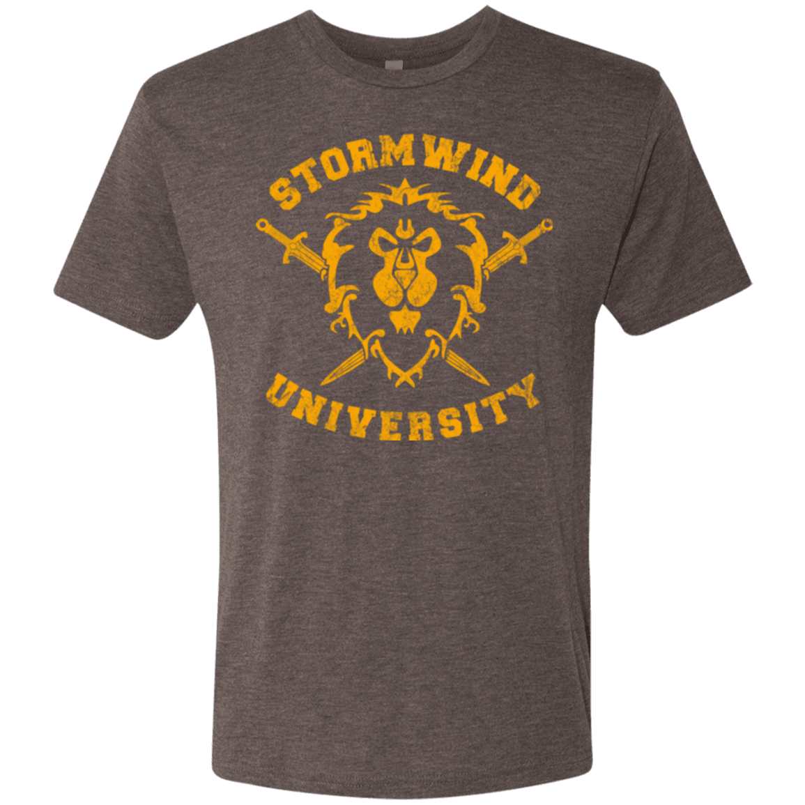 T-Shirts Macchiato / Small Stormwind University Men's Triblend T-Shirt