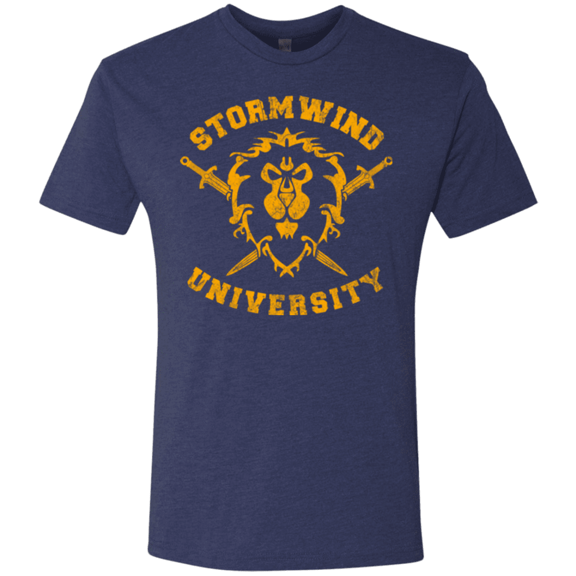 T-Shirts Vintage Navy / Small Stormwind University Men's Triblend T-Shirt