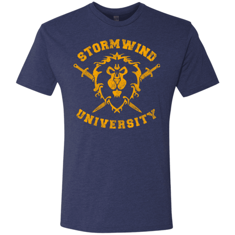 T-Shirts Vintage Navy / Small Stormwind University Men's Triblend T-Shirt