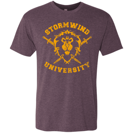T-Shirts Vintage Purple / Small Stormwind University Men's Triblend T-Shirt