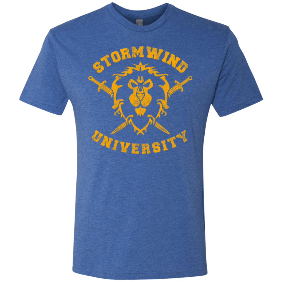 T-Shirts Vintage Royal / Small Stormwind University Men's Triblend T-Shirt