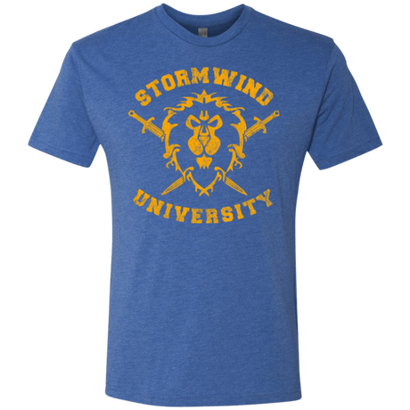 T-Shirts Vintage Royal / Small Stormwind University Men's Triblend T-Shirt