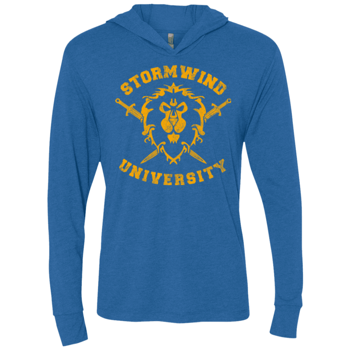 T-Shirts Vintage Royal / X-Small Stormwind University Triblend Long Sleeve Hoodie Tee