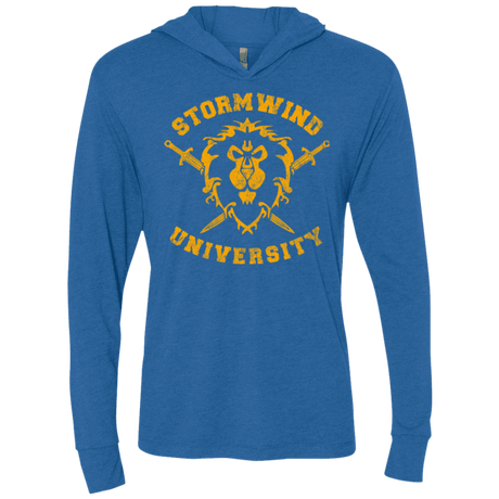 T-Shirts Vintage Royal / X-Small Stormwind University Triblend Long Sleeve Hoodie Tee