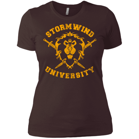 T-Shirts Dark Chocolate / X-Small Stormwind University Women's Premium T-Shirt
