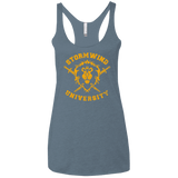 T-Shirts Indigo / X-Small Stormwind University Women's Triblend Racerback Tank