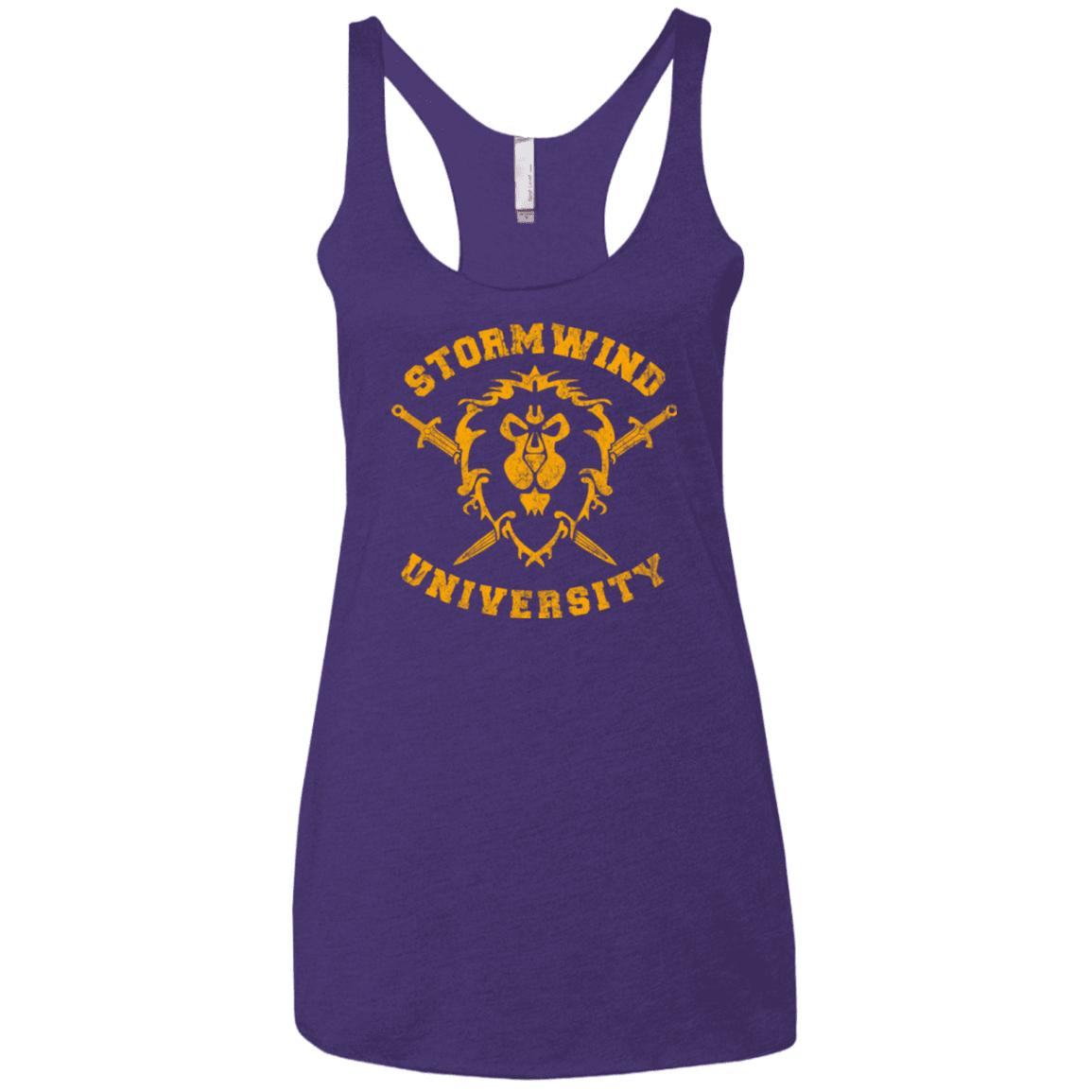 T-Shirts Purple / X-Small Stormwind University Women's Triblend Racerback Tank