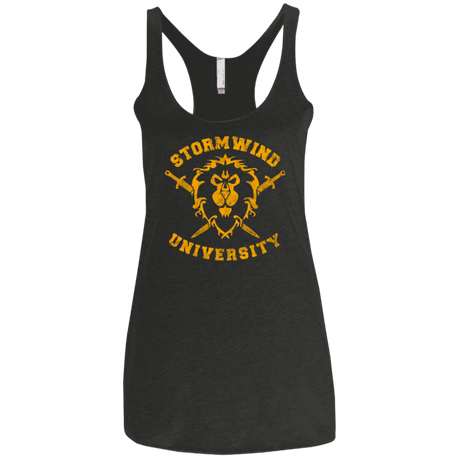 T-Shirts Vintage Black / X-Small Stormwind University Women's Triblend Racerback Tank