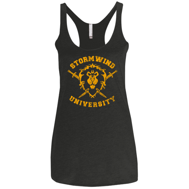 T-Shirts Vintage Black / X-Small Stormwind University Women's Triblend Racerback Tank
