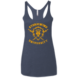 T-Shirts Vintage Navy / X-Small Stormwind University Women's Triblend Racerback Tank