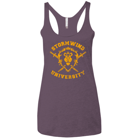 T-Shirts Vintage Purple / X-Small Stormwind University Women's Triblend Racerback Tank