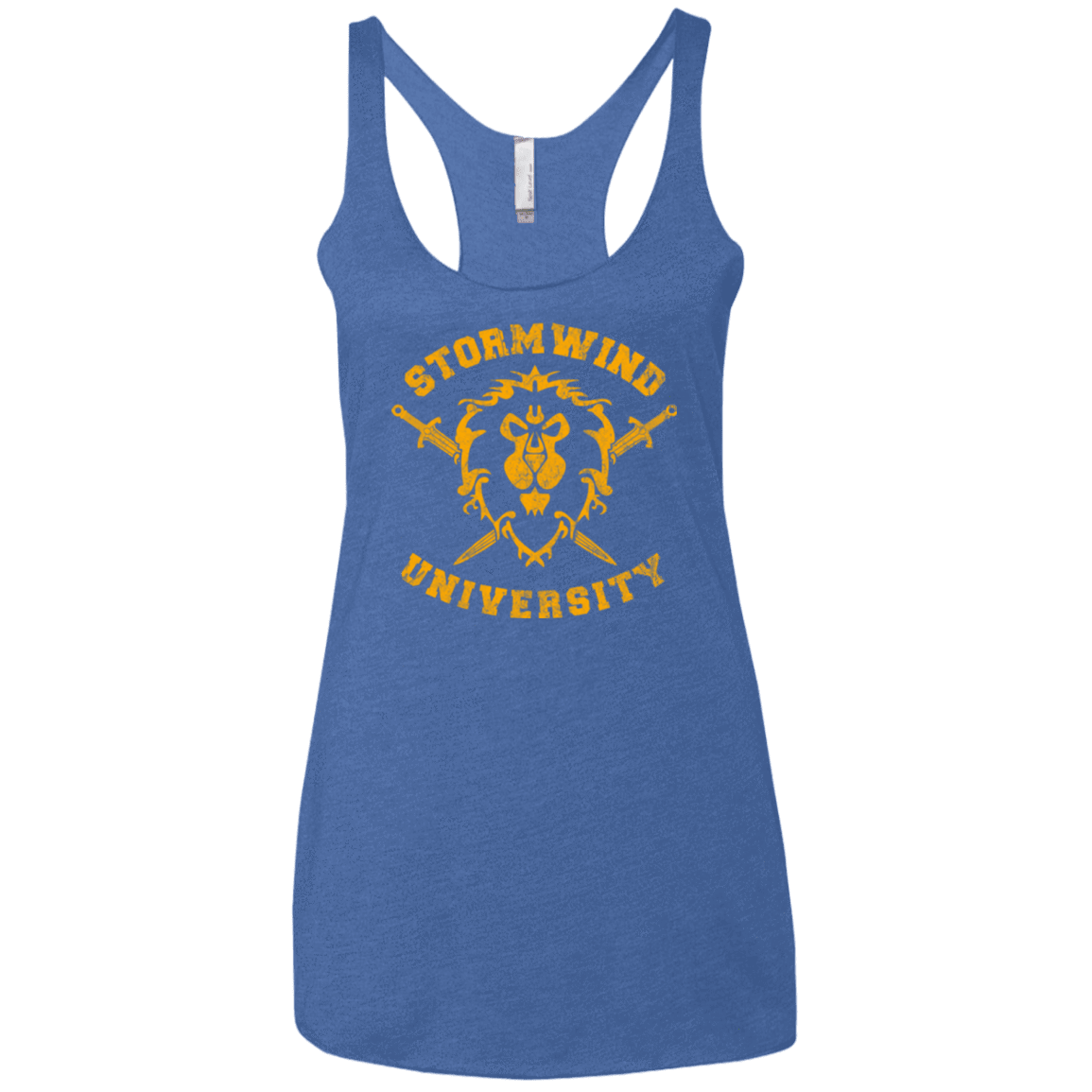 T-Shirts Vintage Royal / X-Small Stormwind University Women's Triblend Racerback Tank