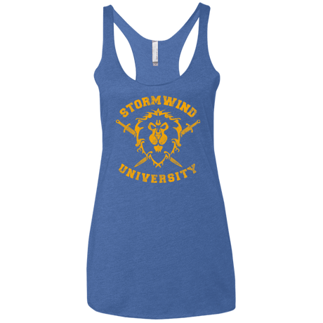 T-Shirts Vintage Royal / X-Small Stormwind University Women's Triblend Racerback Tank