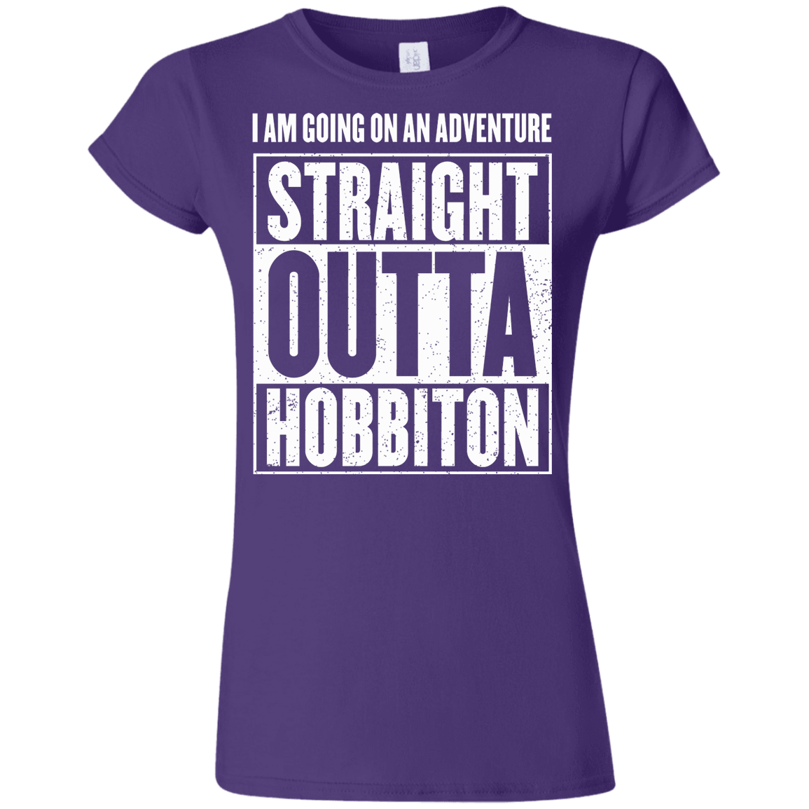 T-Shirts Purple / S Straight Outta Hobbiton Junior Slimmer-Fit T-Shirt