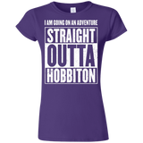 T-Shirts Purple / S Straight Outta Hobbiton Junior Slimmer-Fit T-Shirt