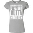 T-Shirts Sport Grey / S Straight Outta Hobbiton Junior Slimmer-Fit T-Shirt