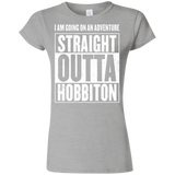 T-Shirts Sport Grey / S Straight Outta Hobbiton Junior Slimmer-Fit T-Shirt