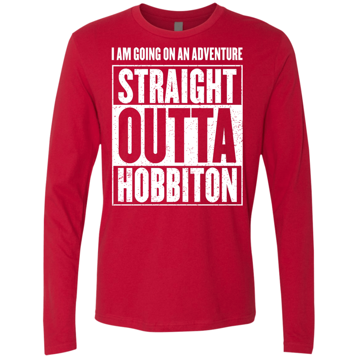 Straight Outta Hobbiton Men's Premium Long Sleeve