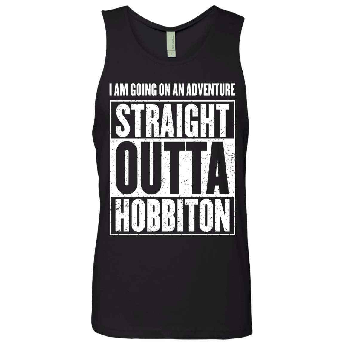 T-Shirts Black / S Straight Outta Hobbiton Men's Premium Tank Top