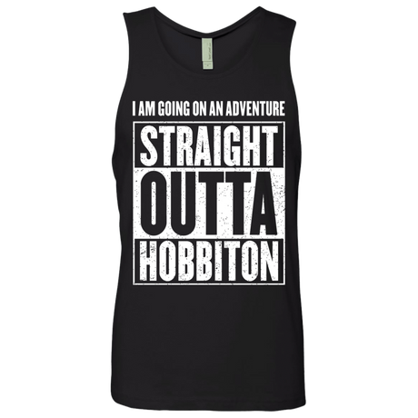 T-Shirts Black / S Straight Outta Hobbiton Men's Premium Tank Top