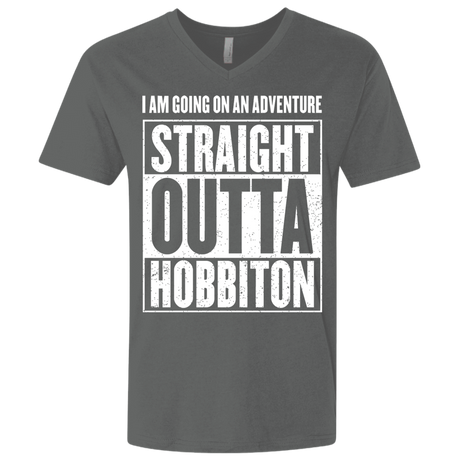 T-Shirts Heavy Metal / X-Small Straight Outta Hobbiton Men's Premium V-Neck