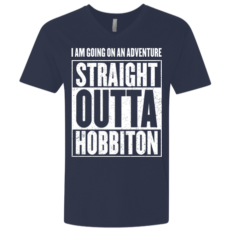 T-Shirts Midnight Navy / X-Small Straight Outta Hobbiton Men's Premium V-Neck