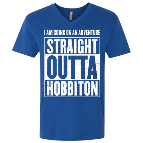 T-Shirts Royal / X-Small Straight Outta Hobbiton Men's Premium V-Neck