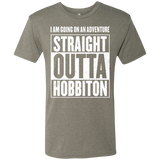 T-Shirts Venetian Grey / S Straight Outta Hobbiton Men's Triblend T-Shirt